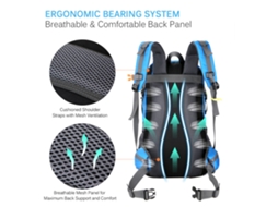 Mochila De Trekking 50l Resistente À Água Com Capa De Chuva Para Camping Hiking Viagem Outdoor Homens Mulheres