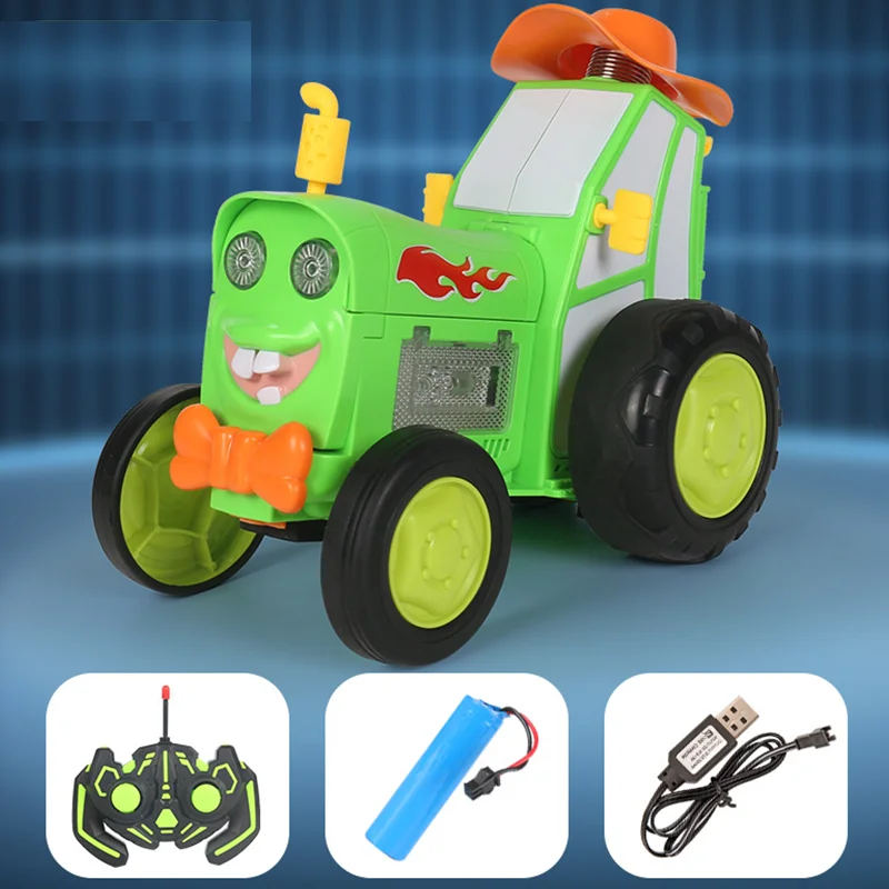 Carrinho de Brinquedo Elétrico com Controle Remoto, Luzes, Música e Movimento de Balanço. MDUG (verde)