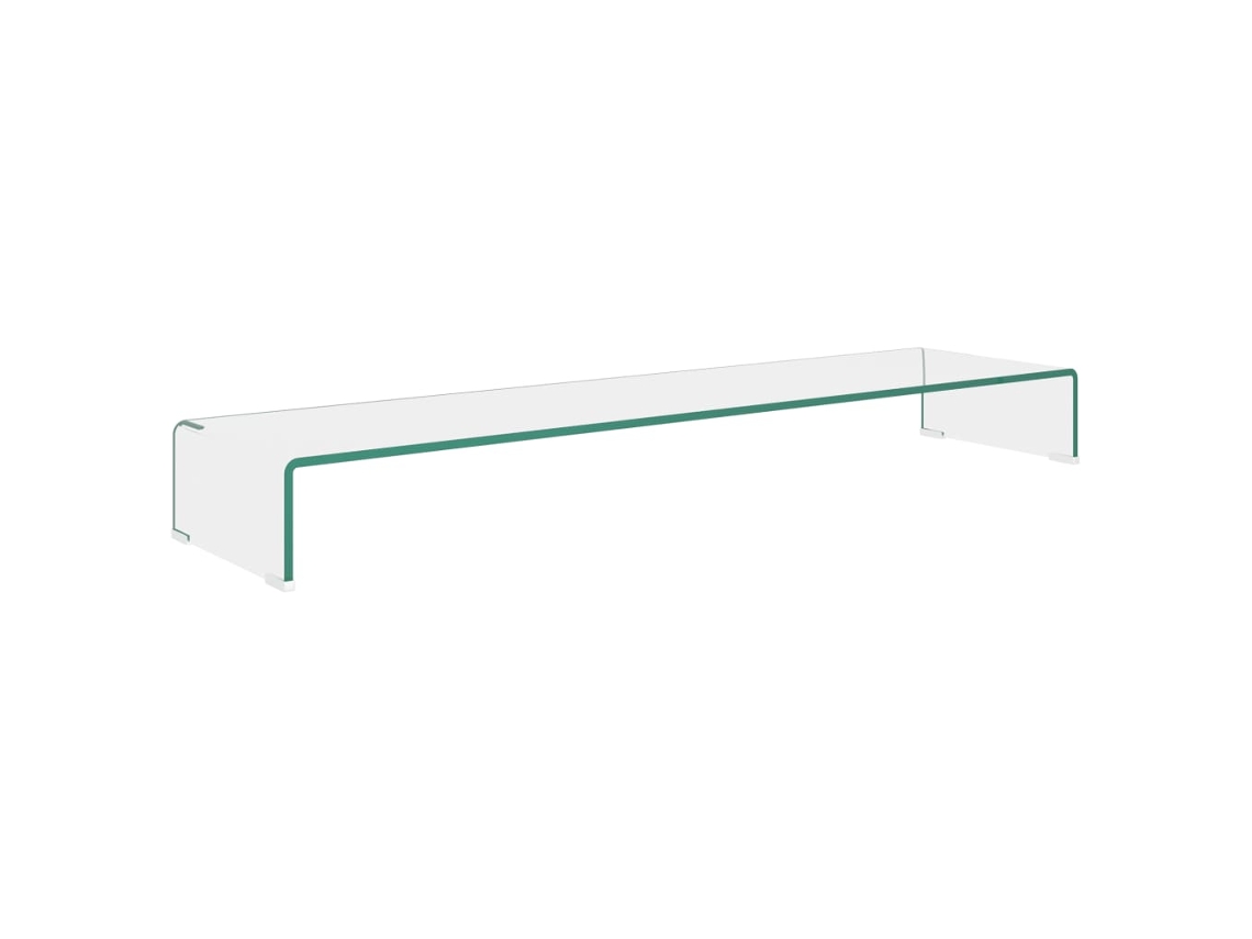 Suporte de tv VIDAXL Transparente Vidro (120x30x13 cm)