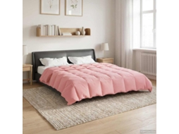 Vidaxl Edredom De Verão Simples Rosa 220 X 240 Cm Microfibra