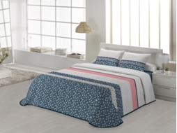 Colcha JVR Lena (Poliéster - Azul - 160 cm)