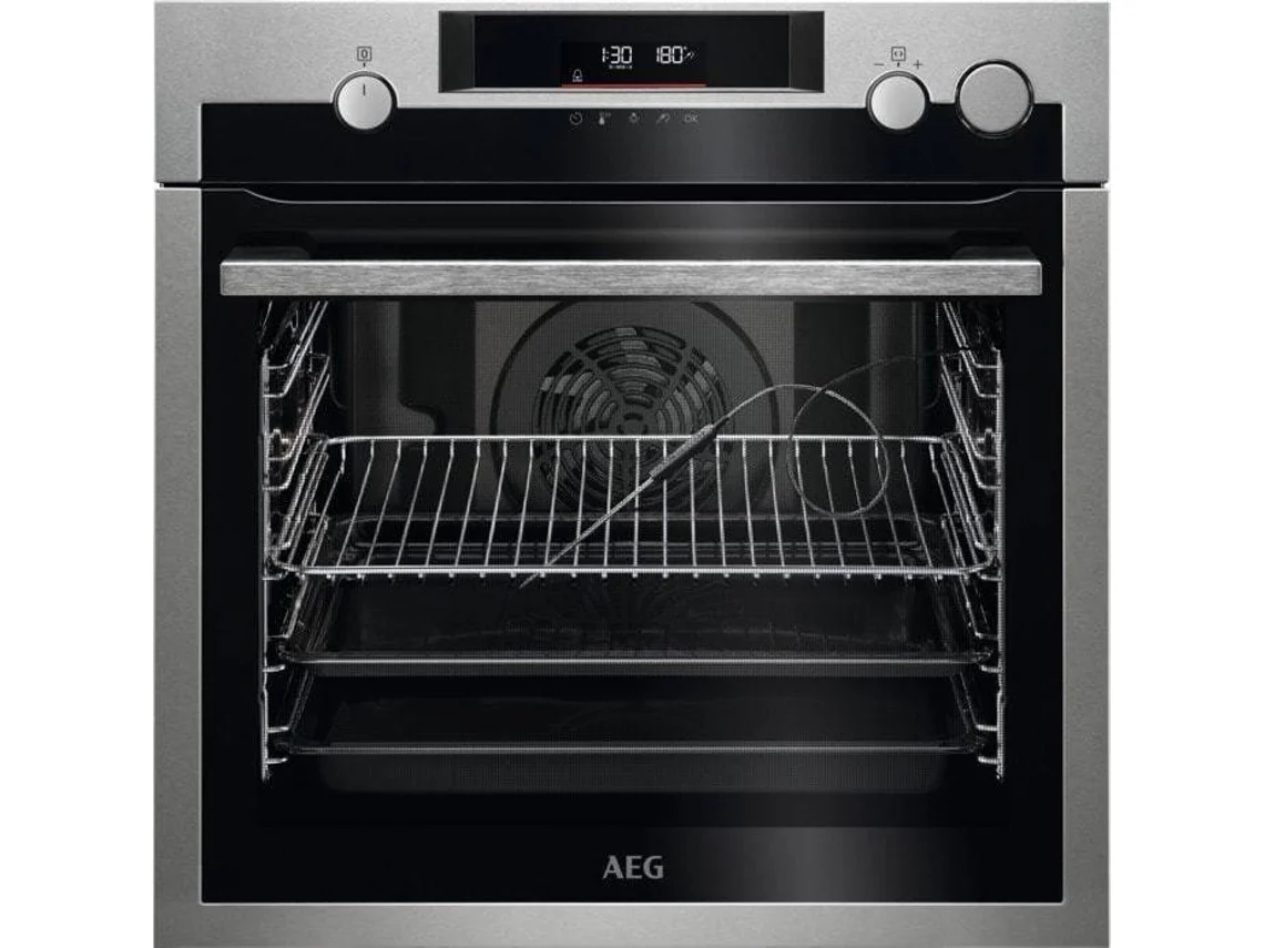 Forno a Vapor AEG BPE577161M SteamCrisp (72 L - AquaClean e Pirólitico - Inox) 