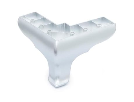 Pata plástico okaliptus 140x140 h100 gris