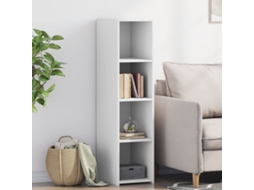 Armario alto 30x41x124 cm Derivados de madera Blanco