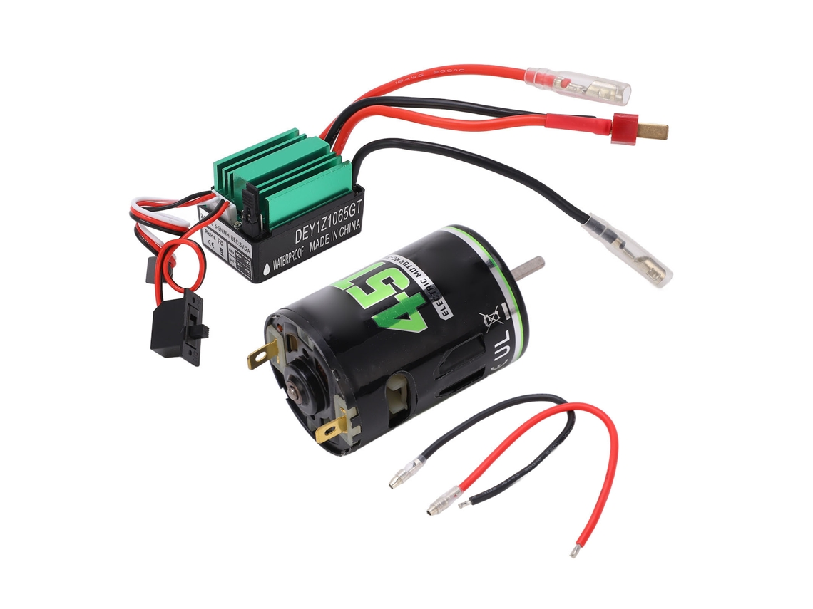 Motor De Escobillas 540 Com Esc T Plug 65a Alta Torsão Impermeável Para Carro Rc De Escalada 45t