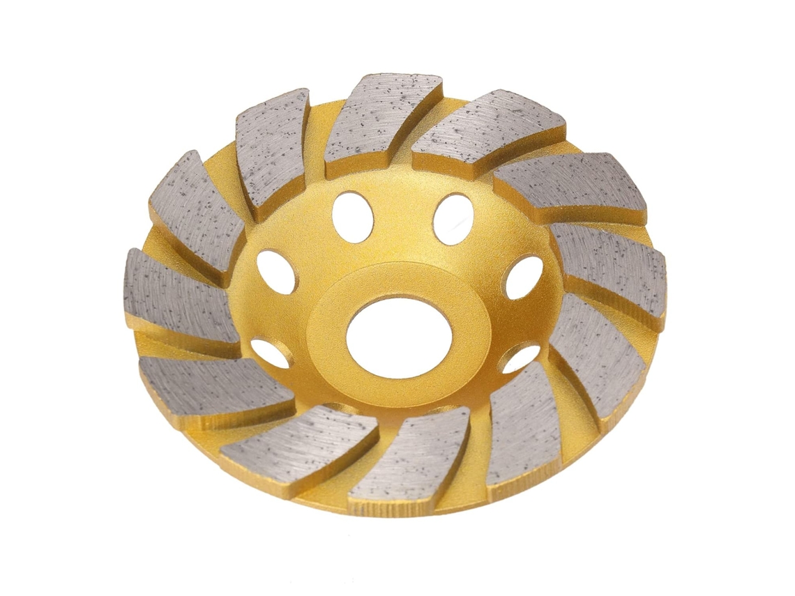 Disco De Desbaste Concreto 4 Polegadas, Disco De Polimento Diamantado, Durável, 12 Segmentos Para Polir Granito, Mármore