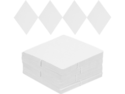 100 Moldes de Papel para Patchwork em Formato Diamante, Feitos Branco, Reutilizáveis e Precisos CHABERLU