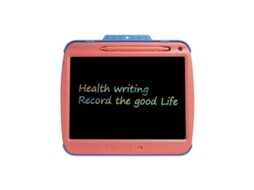 Tablet De Escrita Lcd Recarregável De 9 Polegadas Com Linhas Coloridas (rosa) E Prancheta Eletrônica Transparente.