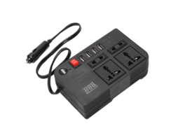 Laxiscreed Conversor Dc 12v Para Ac 220v Com 4 Usb E 4 Tomadas, Ideal Para Viagens