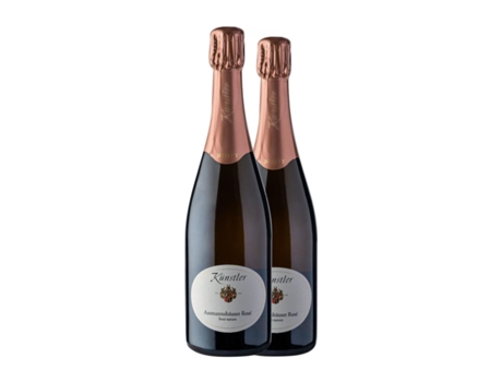 Espumante rosé KÜNSTLER Assmannshäuser Rosé Sekt Pinot Preto Brut Nature Rheingau (0.75 L - 2 Unidades)