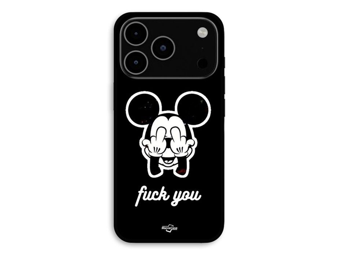 Capa Para Iphone 17 Pro Mickey Fy Preta E Branca Maniacase