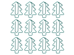 12 Clips De Papel Mini Adorable Árbol De Navidad Para Oficina Escuela Regalos Decoración Boda