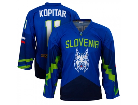Camisa De Fã Da Seleção Nacional De Hóquei Da Eslovênia Azul Hzs