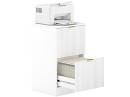 Secretária branca para mesa de design moderno e prático (40x40x71 cm)