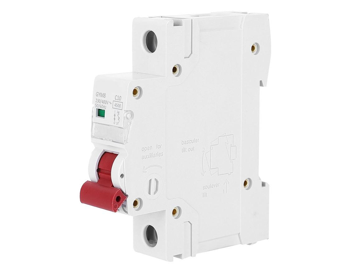 Laxiscreed Disjuntor Miniatura De 1 Polo Com Longa Vida Útil Para Proteção Elétrica