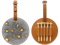 Bolsa para Guardar Tees de Golfe Fireflies, Preta. Fácil de Transportar e Mais Eficiente para Jogar Golfe.