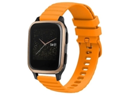 Lurelia Pulseira Garmin Venu Sq 20 Mm, De Silicone Com Padrão Pontos Ondulados E Cor Sólida, Amarelo