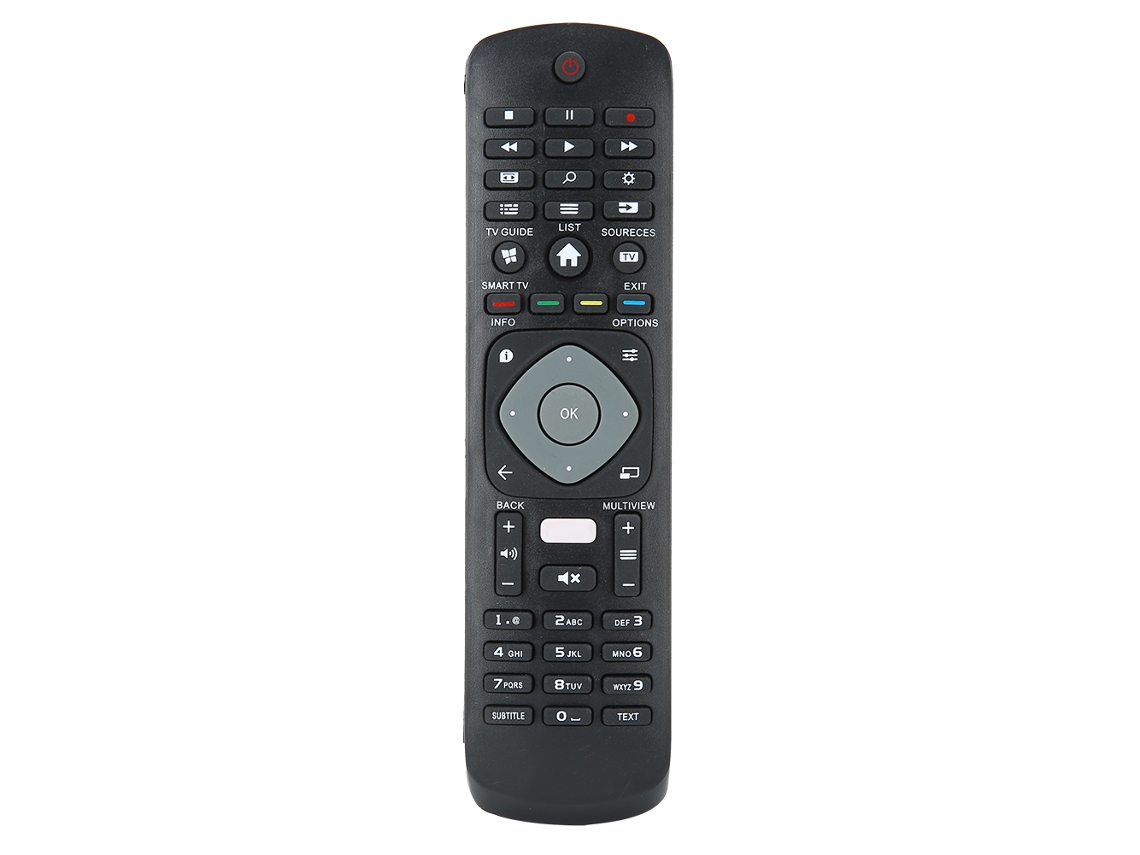Mali controle Remoto para Tv Philips Netflix Preto Substituição 10m/33ft