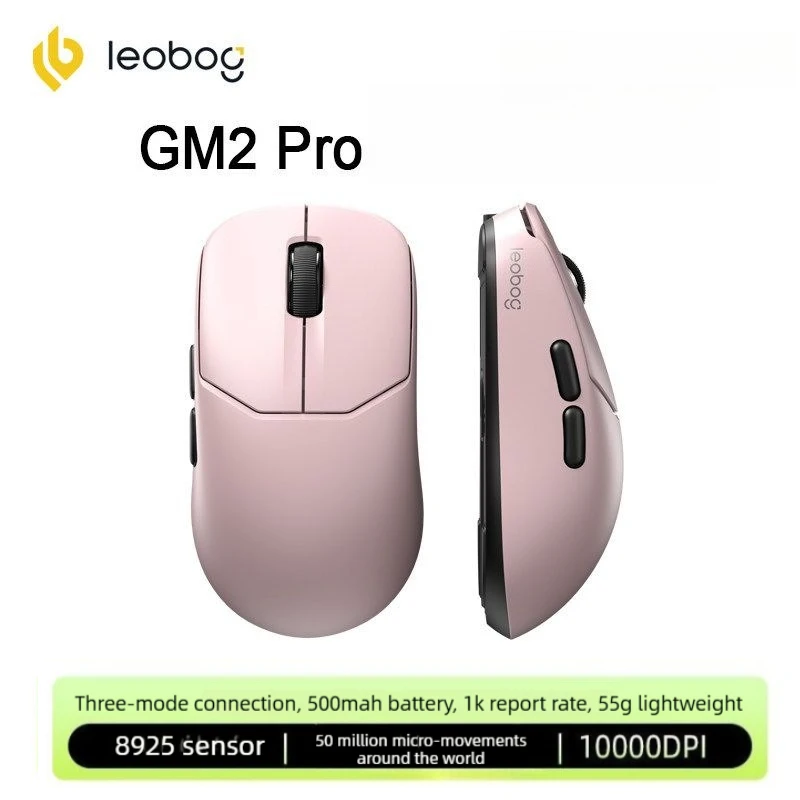 (rosa) Mouse Gamer Sem Fio Com Bluetooth 2.4g Com Fio, Ideal Para Trabalho De Escritório E Jogos Eletrônicos.