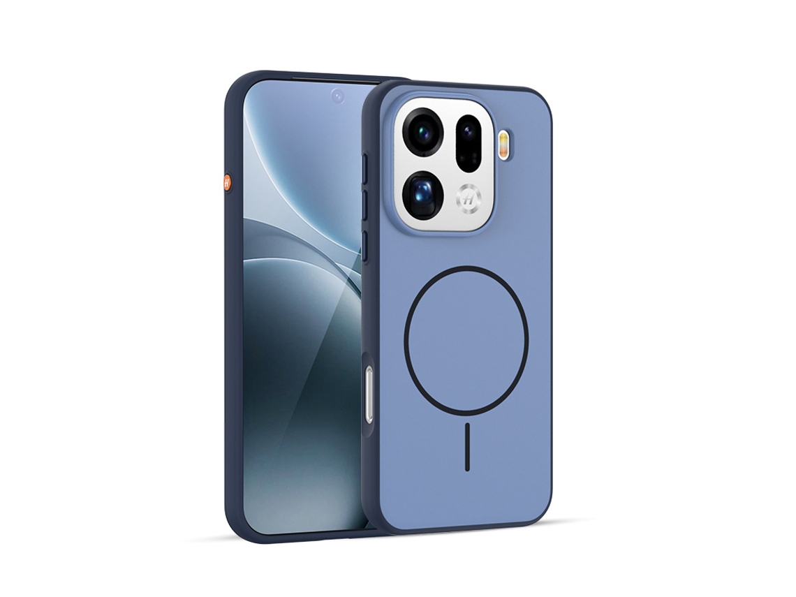 Capa Para Celular Totalmente Anti-incrustantecontraste De Cores Semelhante À Pele Azul - Oppo Find X9 Ultra