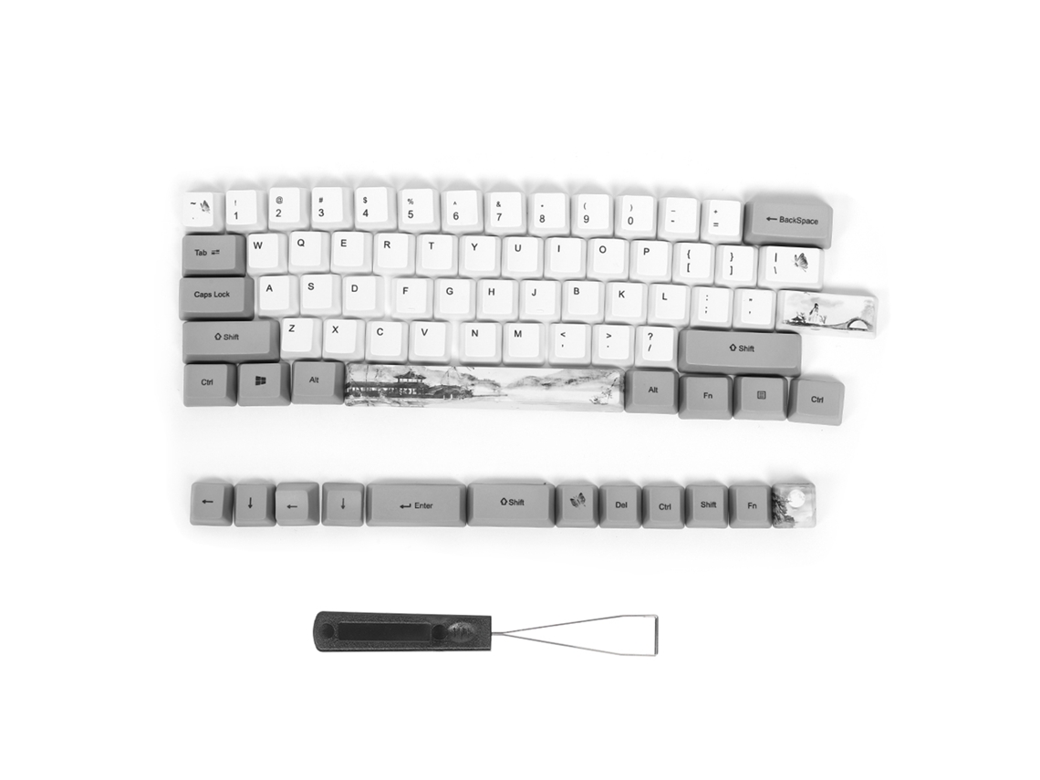 Pbt Sublimation Keycaps LAXISCREED, 73 Teclas, Para Teclado Mecânico Universal