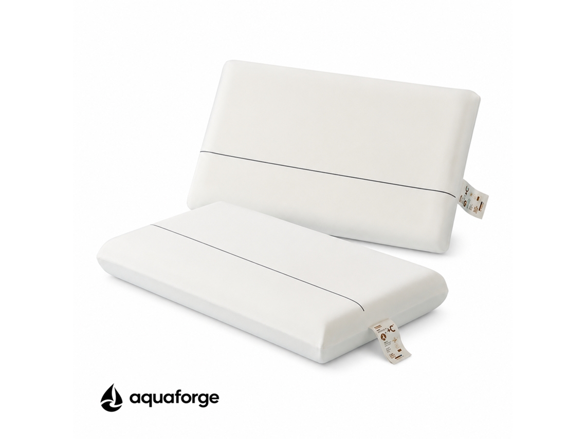 Almofada Cervical Ergonómica Espuma Viscoelástica Respirável 70 X 6 Cm