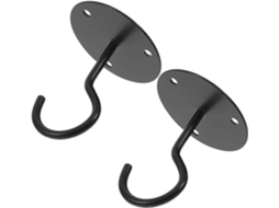 Kit De 6 Cestos Organizadores Para Painel Perfurado Com Ganchos, Acessórios Para Painel Perfurado, Plástico Preto