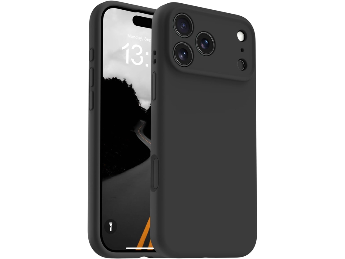 Capa Magsafe Fina Para Iphone 17 Pro Com Silicone Líquido Macio E Resistente A Impactos yde Iphone 17 Pro Preto Iphone 17 Pro