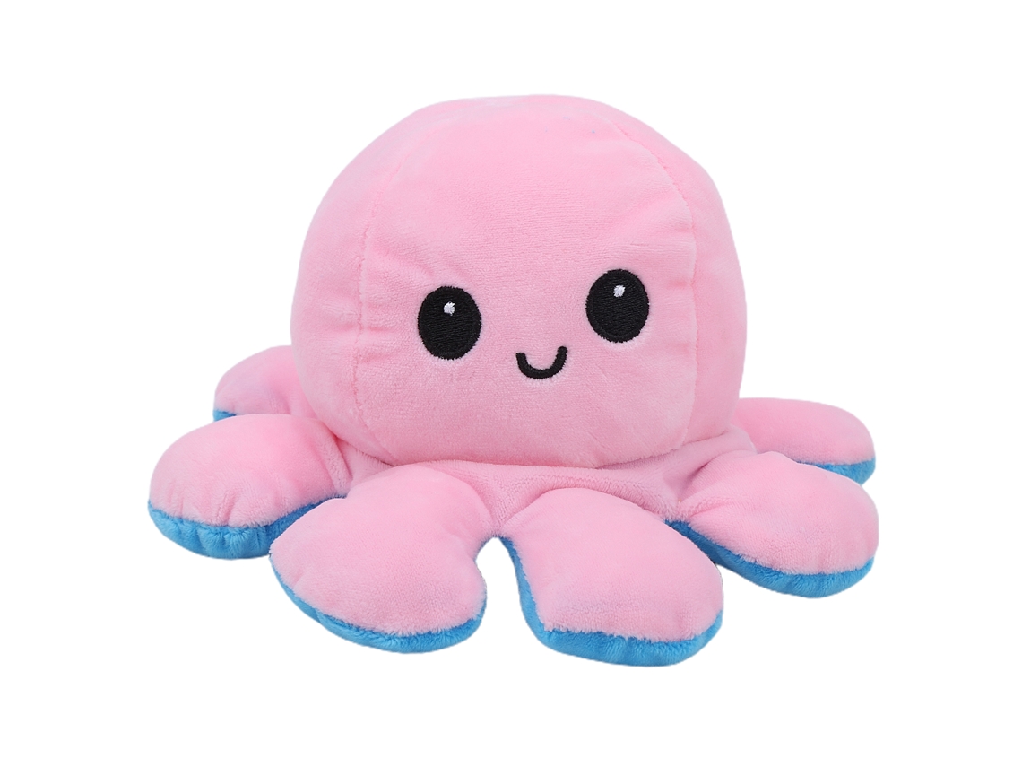 Brinquedo De Pelúcia De Poldo Cute Doublesided Flip Squid Stuffed Doll Bebê Crianças Rosaazul