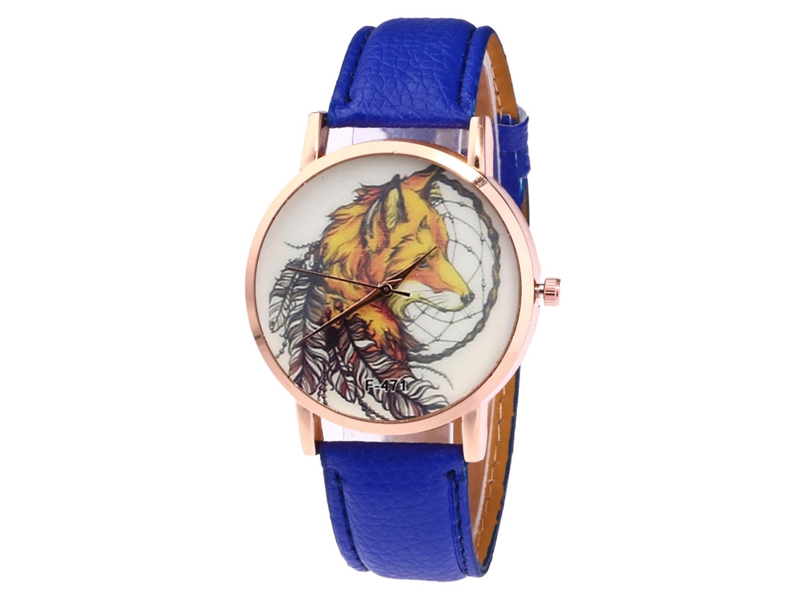 Reloj De Cuarzo Analógico Elegante Para Hombre Y Mujer Pulsera De Ocio (azul)