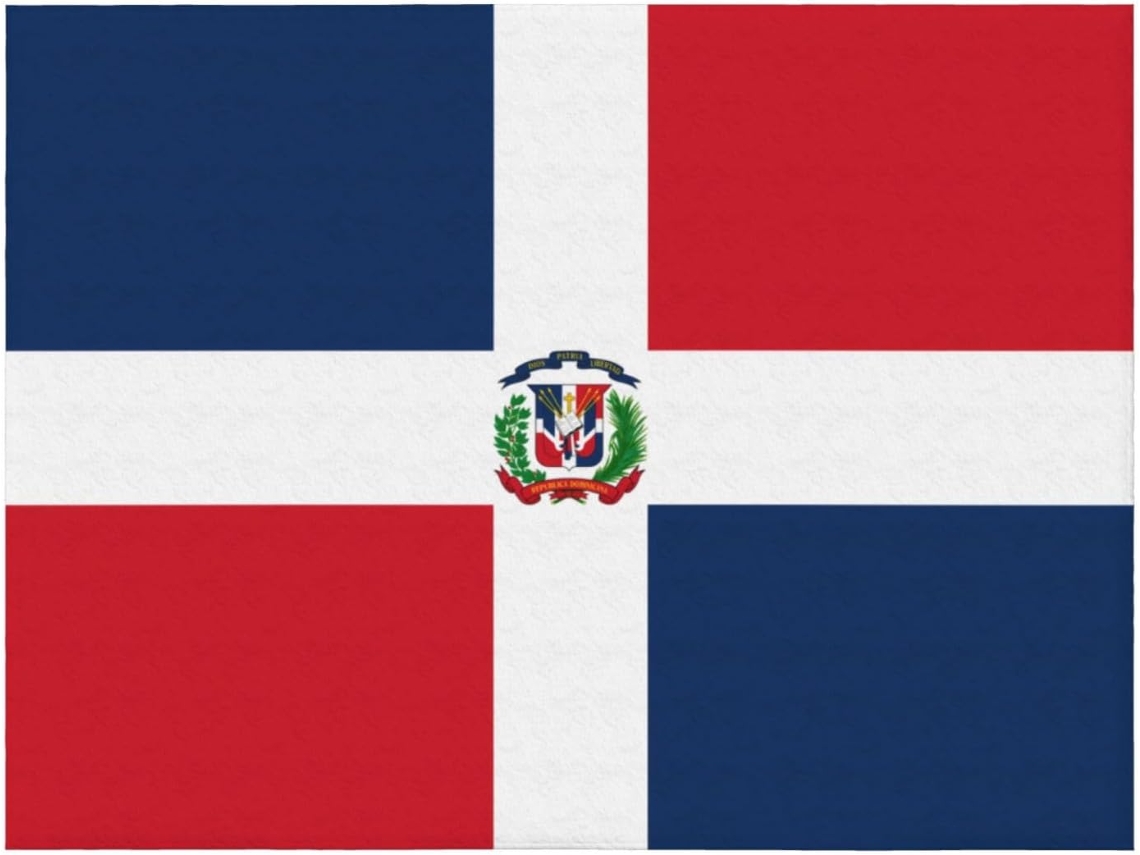 Manta de Flanela Ultramacia Phayah com Estampa da República Dominicana Ideal para Sofá Cama Sala Estar Escritó
