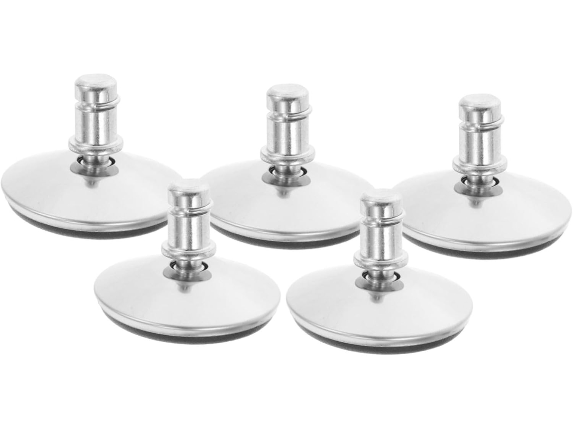 Pés Niveladores Ajustáveis Para Móveis, Resistentes, Em Plástico E Metal, Conjunto De 5 Peças Para Pés Cadeiras