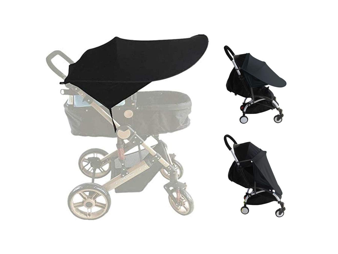 Protetor Solar Universal para Carrinho de Bebê, Preto AQUAFORGE