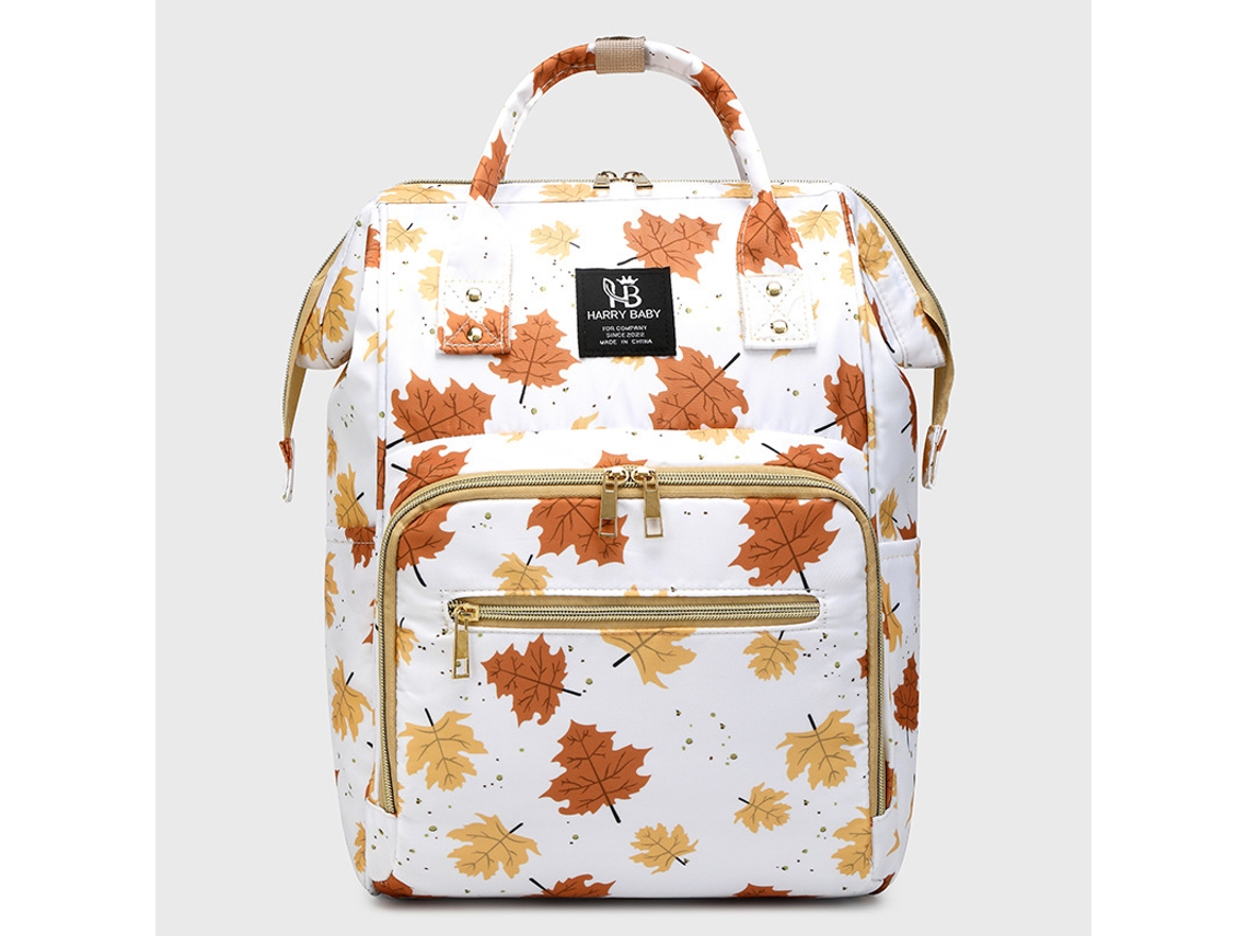 Mochila De Maternidade Lazer Grande Capacidade Impressa Maple Leaf Mochila Elegante E Conveniente Bolsa De Viagem Gertiz