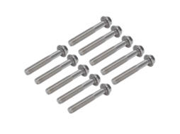 20 Parafusos M10x1,5 Em Aço Inoxidável A2-70 (m10*65)