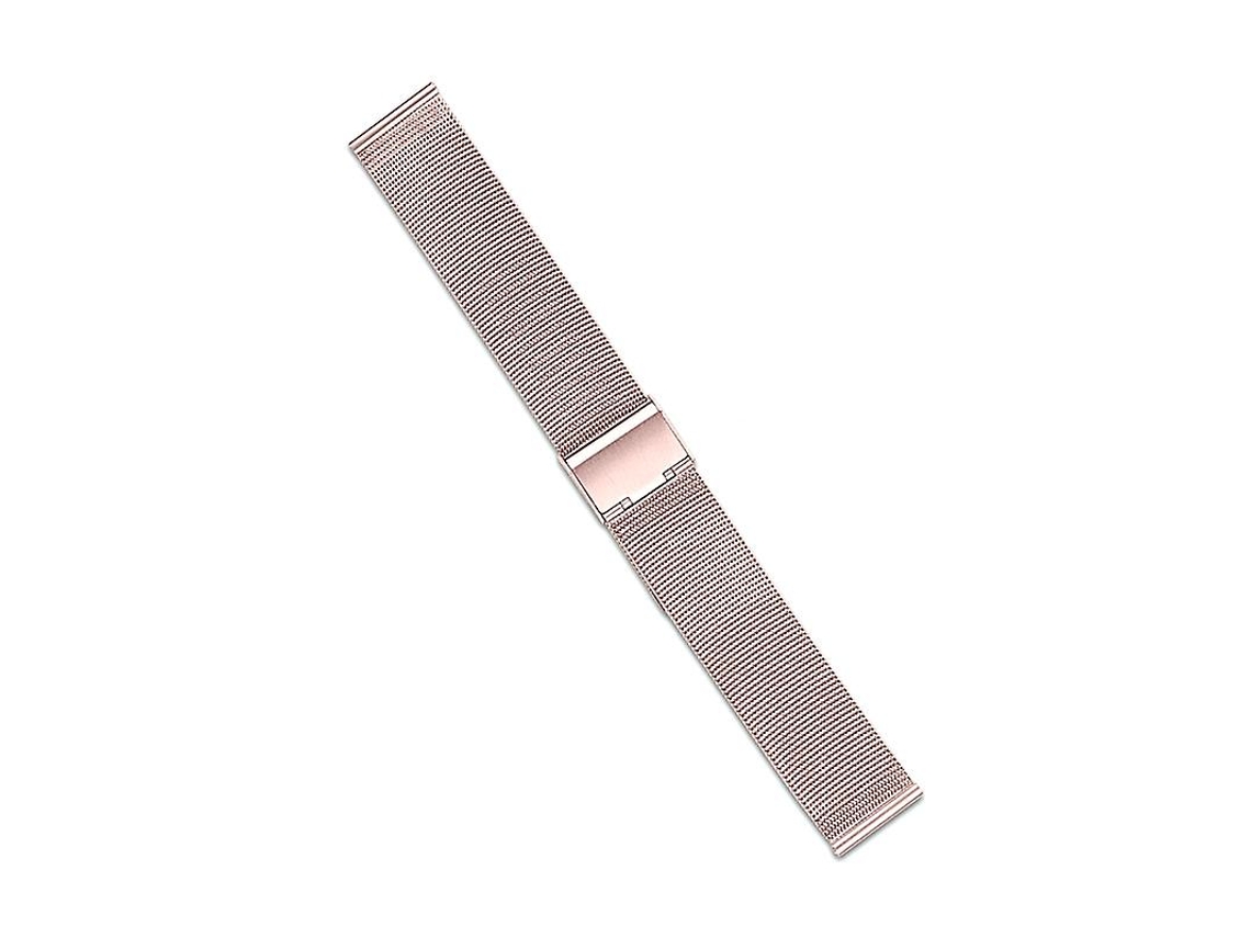 Pulseira de substituição de aço inoxidável com alça milanesa de 22 mm para relógio inteligente Suunto 9 com fivela Ly para bicicleta elétrica