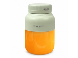 Liquidificador Portátil Jialefu 800 Ml, Copo 1300 Ml, 38 Lâminas, 2 Tampas, Palhinha E Alça, Verde-claro