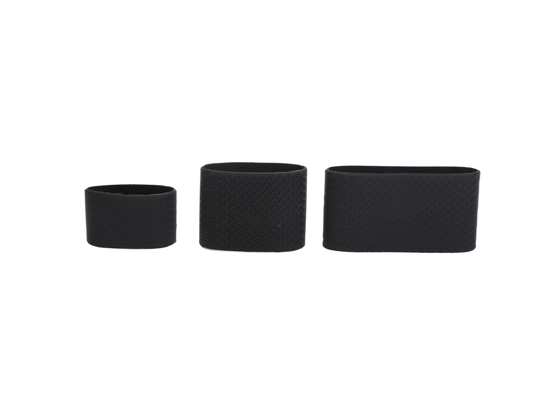 3pcs Elásticos De Silicone Anti-derrame E Resistente Ao Calor Para Barbearia, Bandas Para Tijeras De Cabelo