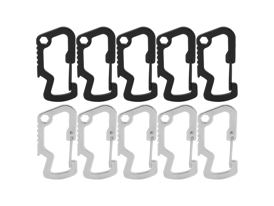 Grampo D Inox Multifuncional Abertor Garrafas Mola