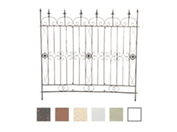 Cerca De Jardim De Ferro Mangold 125 X 115 Cm Clp Borda Externa Elegante Bronze