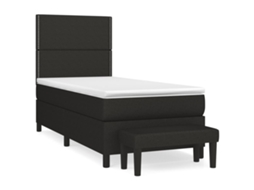 Box Spring Bed, Box Spring Beds Vidaxl Preto Tecido (90 X 200 Cm)