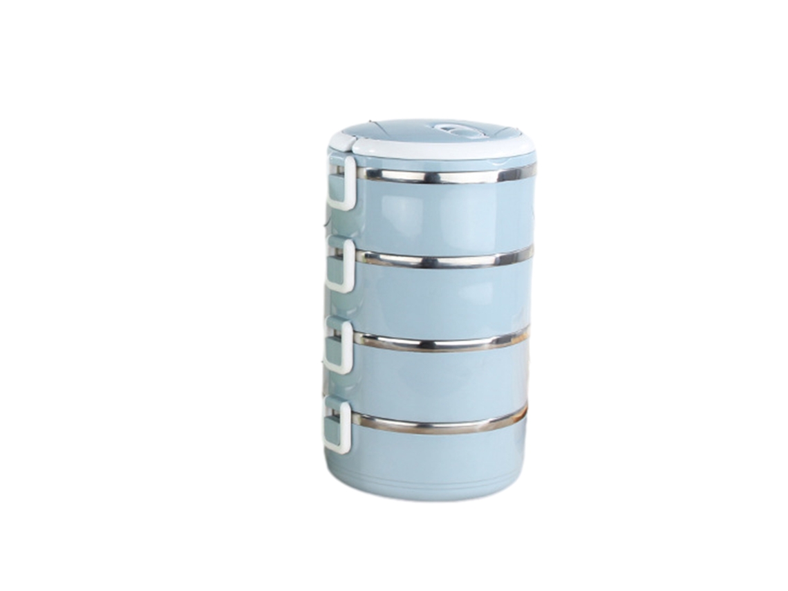 Lancheira Para Micro Ondas Com Alça Recipiente Grande Para Alimentos Para Escola Trabalhadora Blu Aquaforge