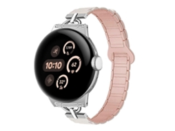 Pulseira De Silicone Magnética Em Formato De D Com Três Contas