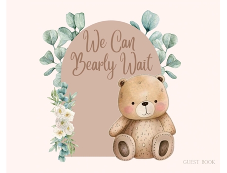 Livro Bear Baby Shower hardback Guest Book de Lulu and Bell (Inglês)