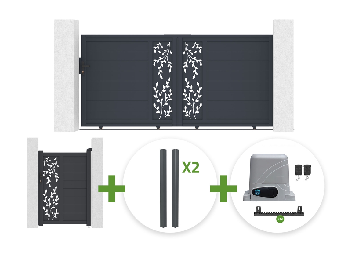 Plataforma Elevatória Folya 3 M X 140 Cm Alumínio + 4 Postes + Plataforma Pedestres 1 M + Motor Ranger C300