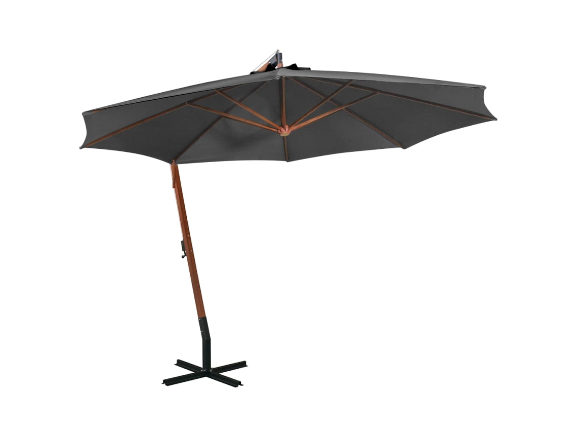 Hanging Garden Parasol, Hanging Garden Parasols Vidaxl Antracite Tecido (3.5 X 2.9 M)