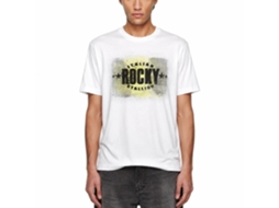 Rockinstone Rocky Movie Italian White Adult T-shirt Size:m