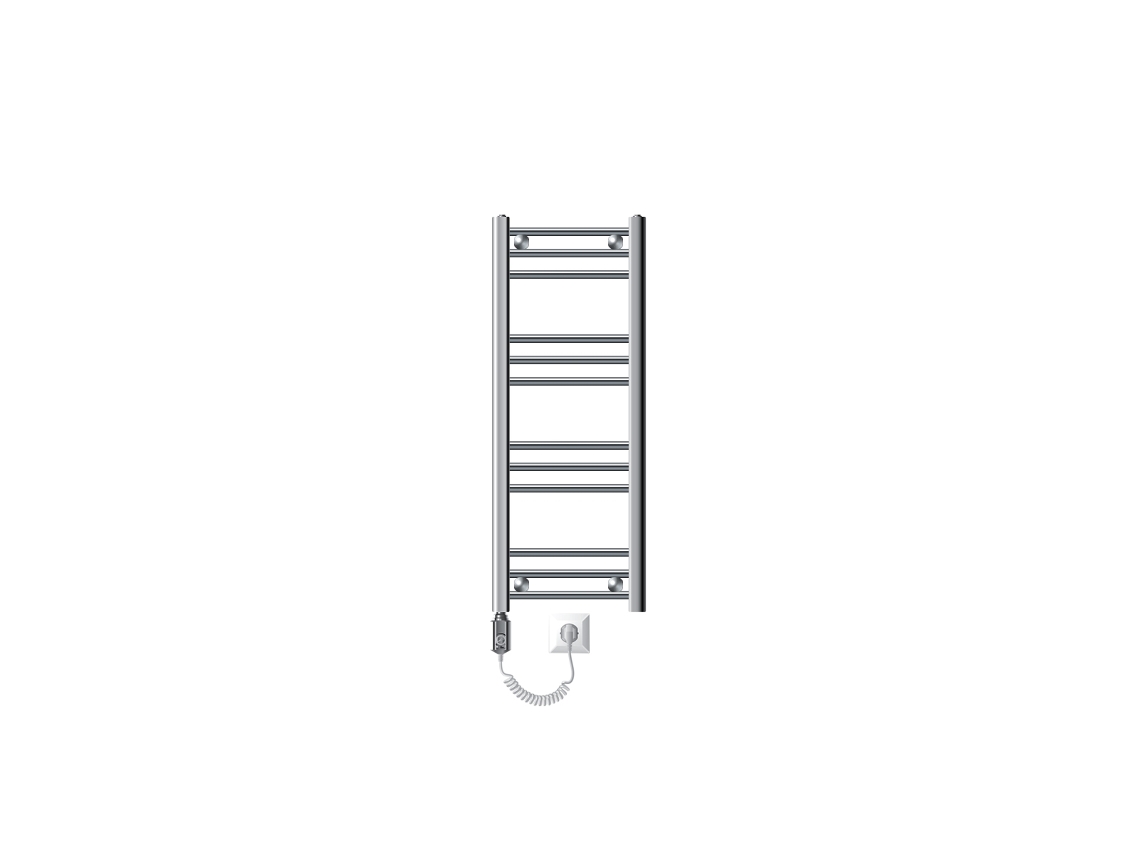 Radiador Elétrico para Banheiro com Resistência 600W 300X800 Mm Cromado LUXEBATH