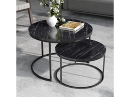 Conjunto de 2 Mesas Auxiliares [EN.CASA] (50 x � 70 cm - Aglomerado - Multicor)