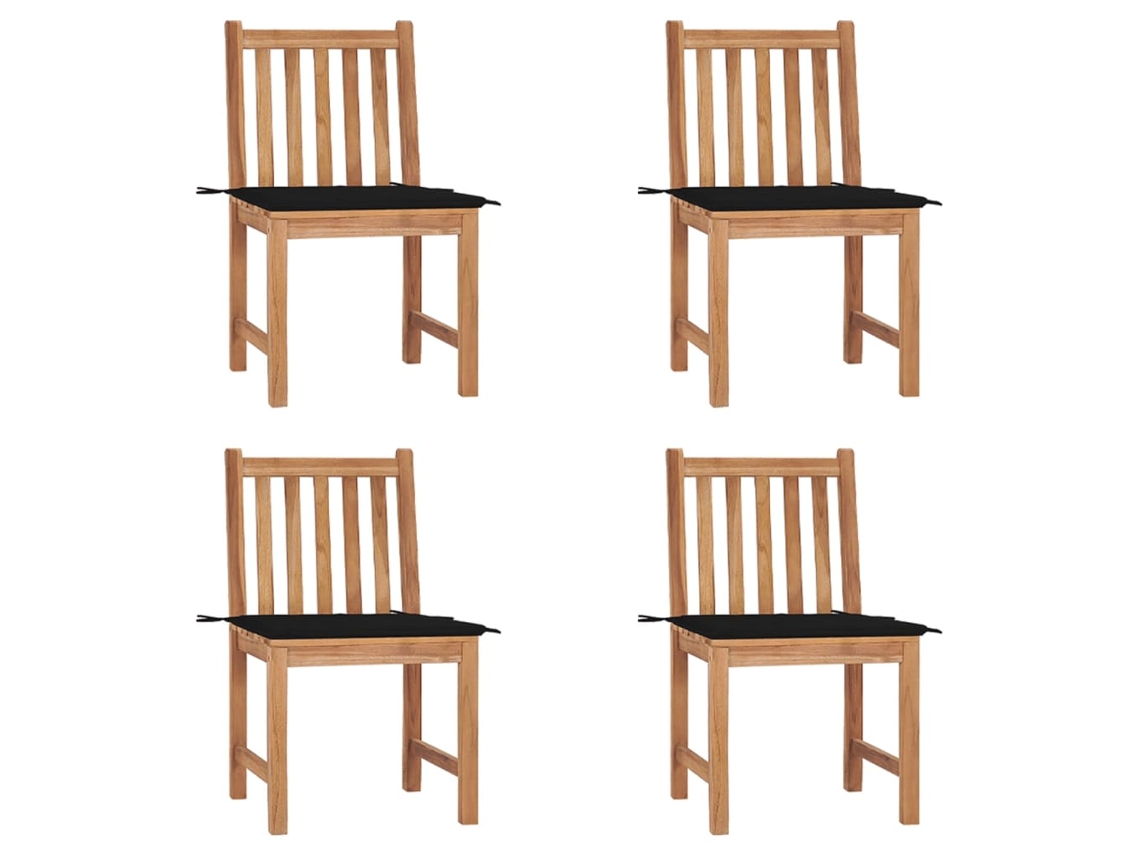 Garden Chair, Garden Chairs Vidaxl Preto Madeira (n/a)